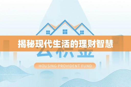 藁城揭秘现代生活的理财智慧