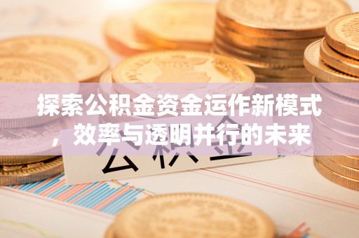 藁城探索公积金资金运作新模式，效率与透明并行的未来